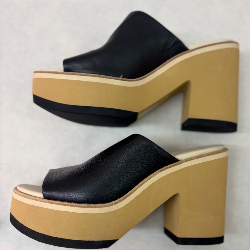 Dolce Vita Heels Womens Size 9 Black Clogs Chunky Heels Open Toe NWOT - Picture 7 of 9